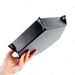 Rangement pour dés hexagonal en cuir PU pour accessoires TCG | YAGELI 