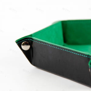 Rangement pour dés hexagonal en cuir PU pour accessoires TCG | YAGELI 
