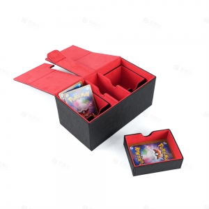 Boîte de deck double face avec porte-dés pour accessoires TCG | YAGELI 