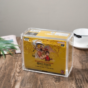Étui en acrylique résistant aux UV pour One Piece, couvercle magnétique, présentoir protecteur transparent 