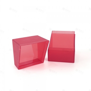 Boîte de deck en plastique rouge pour cartes à collectionner | Usine d'accessoires TCG YAGELI 