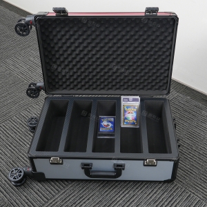 Mallette trolley de rangement pour cartes TCG en aluminium | Usine d'accessoires TCG YAGELI 