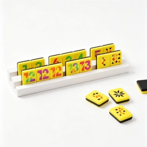 Jeu de tuiles numérotées en acrylique personnalisé 