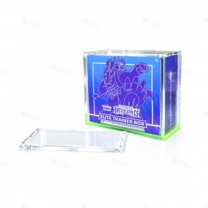 Vitrine ETB en acrylique avec fond coloré | Accessoires TCG YAGELI 