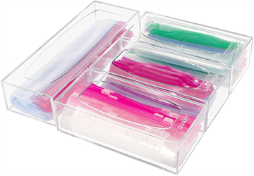 Peopla also ask : what's acrylic ziploc bag holder